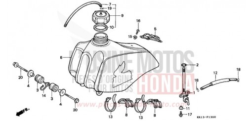 KRAFTSTOFFTANK (XR250RE/RF) XR250RF de 1985